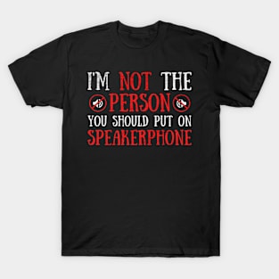 speakerphone person T-Shirt